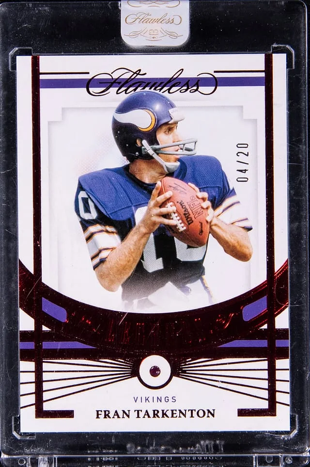 2021 Panini Flawless Frank Tarkenton Legends Ruby #84 card image