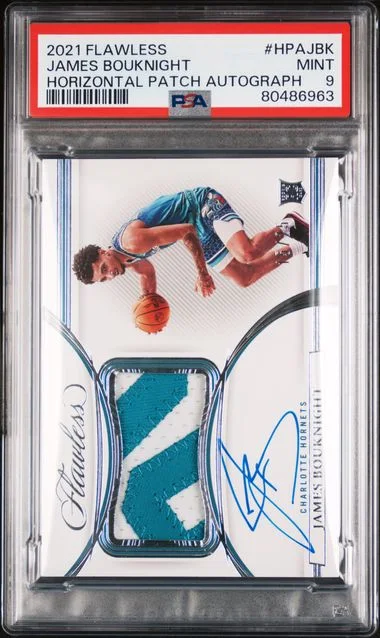 2021 Panini Flawless Horizontal Patch Autographs Hpajbk James Bouknight #no-number card image