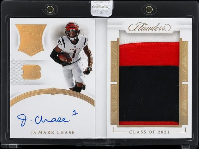 2021 Panini Flawless Ja'Marr Chase Booklets #RBA-JCH card image