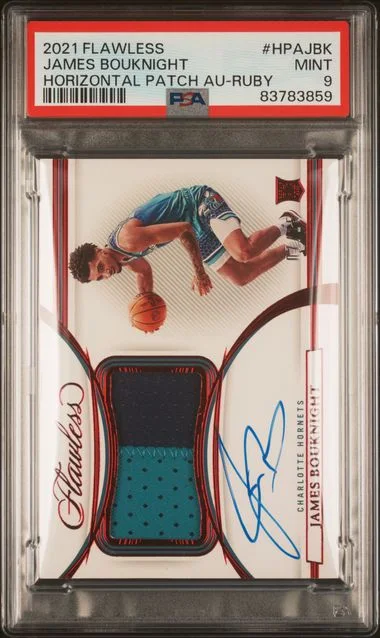 2021 Panini Flawless James Bouknight Horizontal Patch Autographs Ruby #HPA-JBK card image