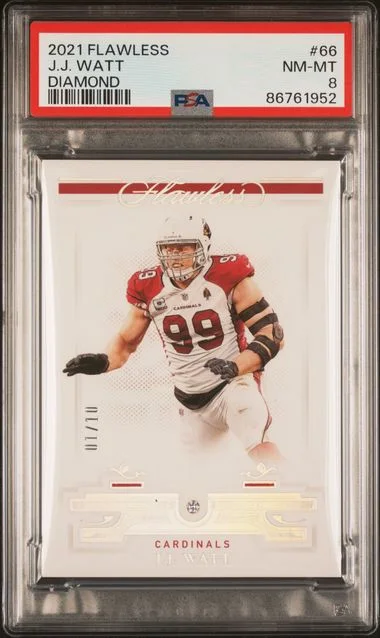 2021 Panini Flawless J.J. Watt Diamond #66 card image