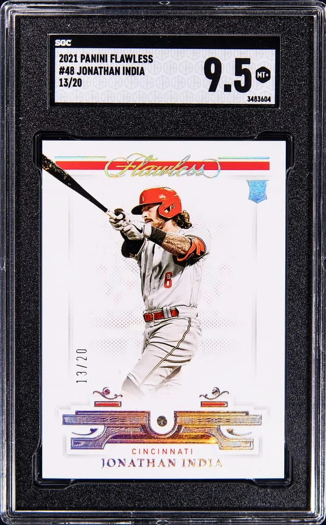 2021 Panini Flawless Jonathan India Diamond Emerald #48 card image