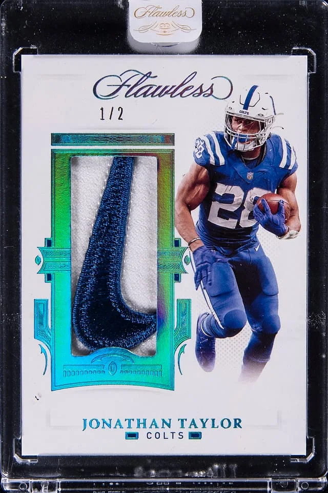 2021 Panini Flawless Jonathan Taylor Brand Logos #PAT-JTA card image