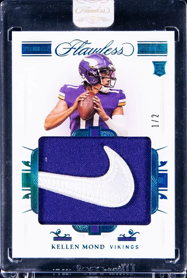 2021 Panini Flawless Kellen Mond Patch - Panini Encased #RP30 card image