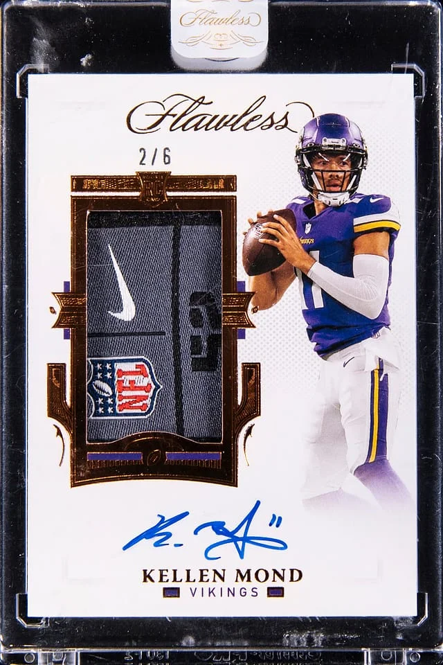 2021 Panini Flawless Kellen Mond Patch Autograph (RPA) #RPA-KMO card image