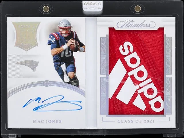 2021 Panini Flawless Mac Jones Booklet Autographs #RBA-MJO card image