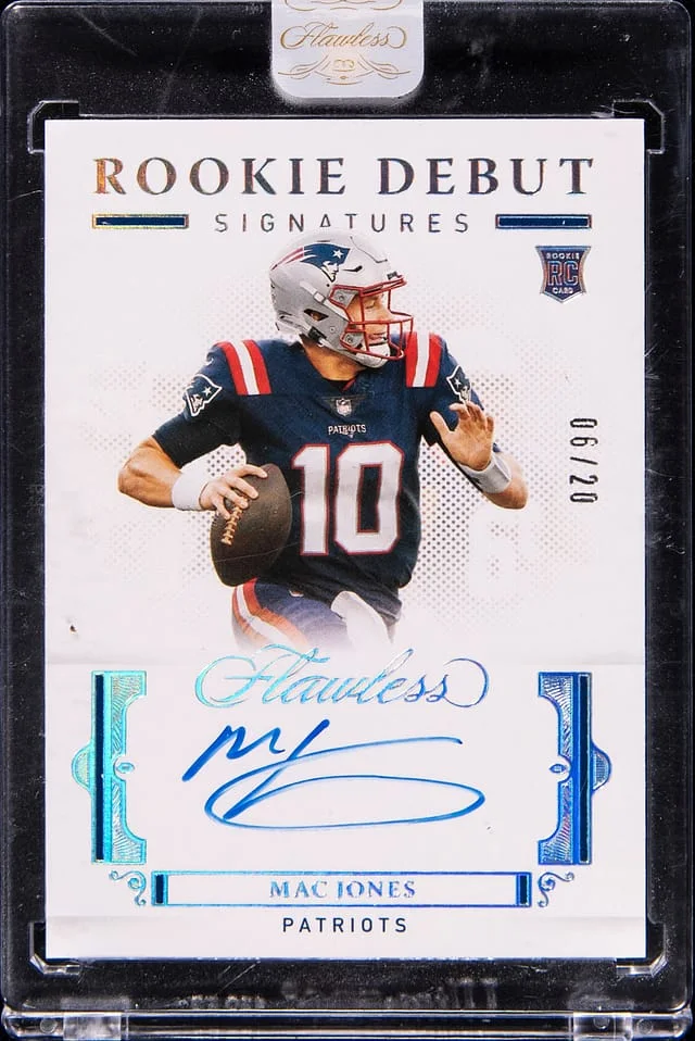 2021 Panini Flawless Mac Jones Debut Signatures #RDS-MJO card image