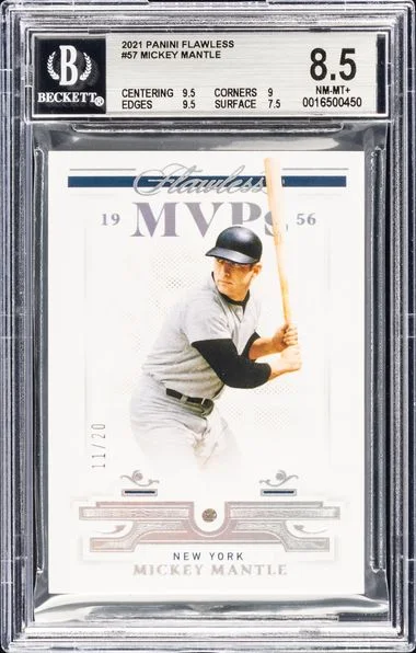 2021 Panini Flawless Mickey Mantle #57 card image