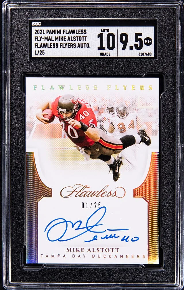 2021 Panini Flawless Mike Alstott Flyers Autograph #FLY-MAL card image