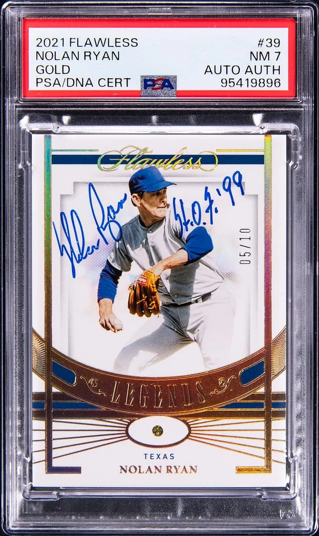 2021 Panini Flawless Nolan Ryan Gold #39 card image