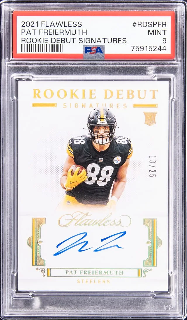 2021 Panini Flawless Pat Freiermuth Debut Signature #RDS-PFR card image