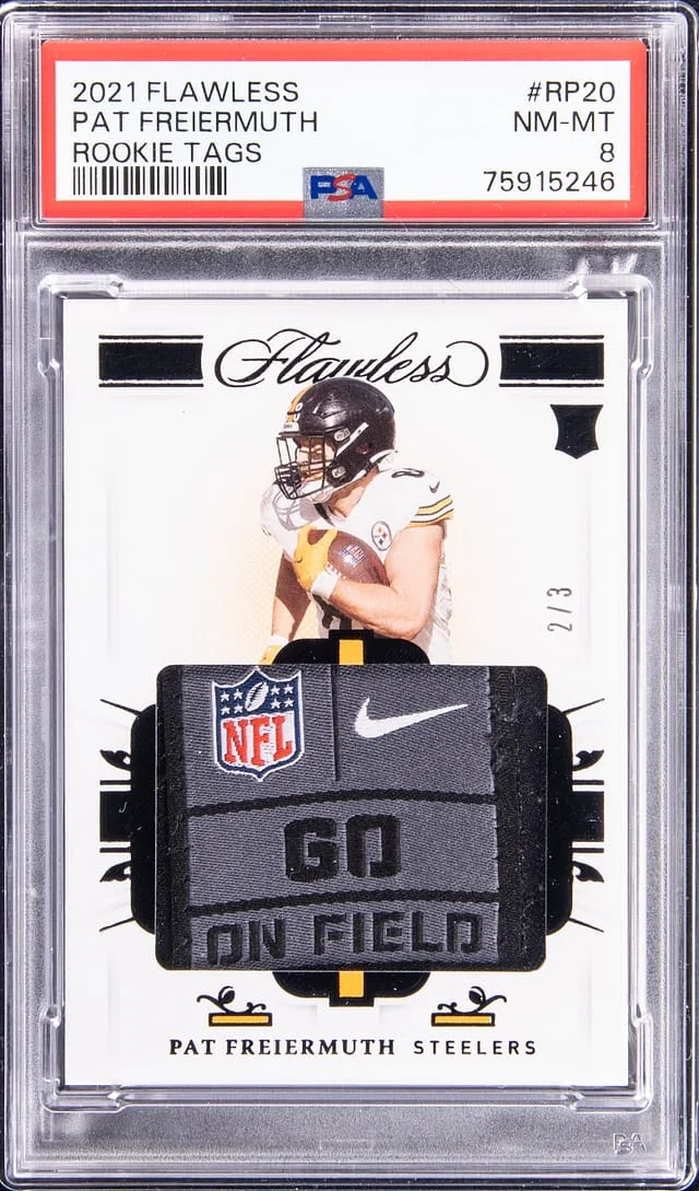 2021 Panini Flawless Pat Freiermuth Tags #RP20 card image