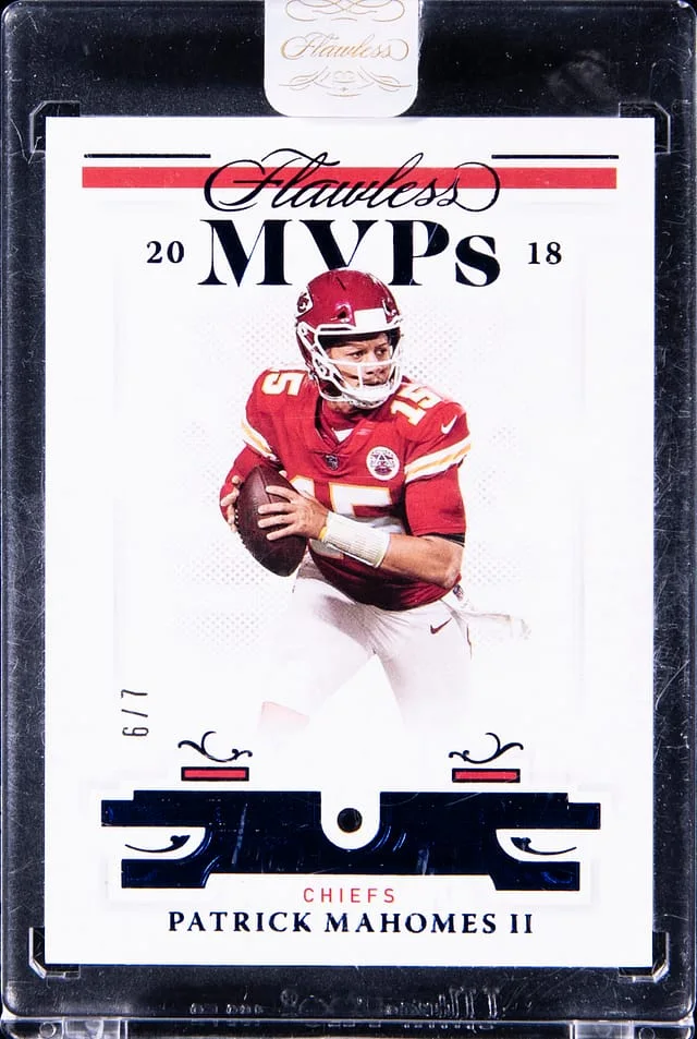2021 Panini Flawless Patrick Mahomes II MVPs #MVP-18 card image