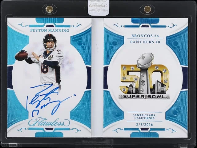 2021 Panini Flawless Peyton Manning Super Bowl Gems #SBG-PMA card image