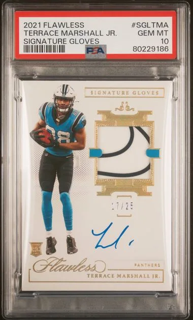 2021 Panini Flawless Signature Gloves Sgltma Terrace Marshall Jr. #no-number card image