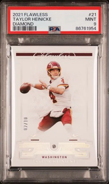 2021 Panini Flawless Taylor Heinicke Diamond #21 card image