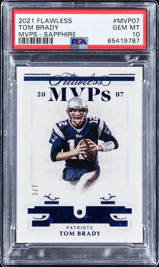 2021 Panini Flawless Tom Brady MVPs #MVP07 card image