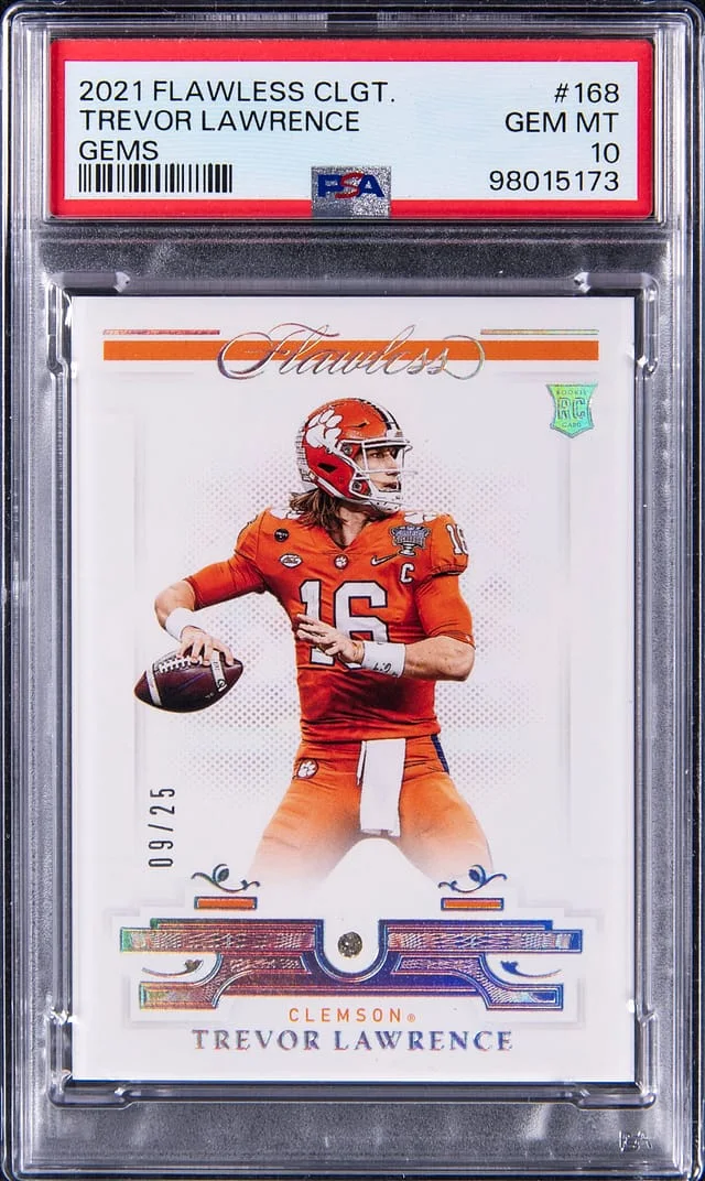 2021 Panini Flawless Trevor Lawrence Diamond Collegiate Gems #168 card image