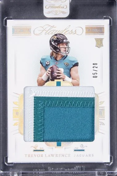 2021 Panini Flawless Trevor Lawrence Patch - Panini Encased Patches Silver #RP1 card image