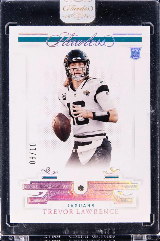 2021 Panini Flawless Trevor Lawrence Relic - Panini Encased #101 card image
