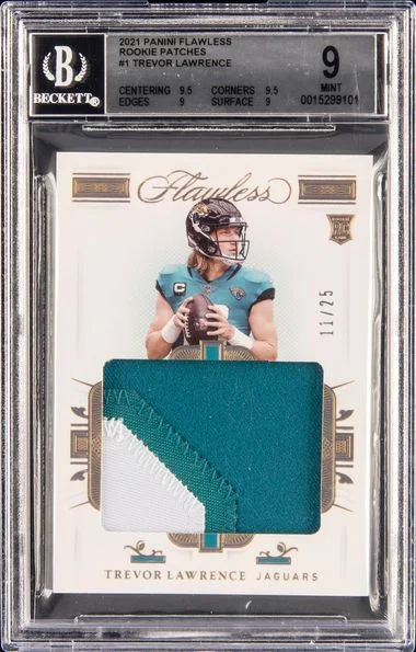 2021 Panini Flawless Trevor Lawrence Patches #RP1 card image