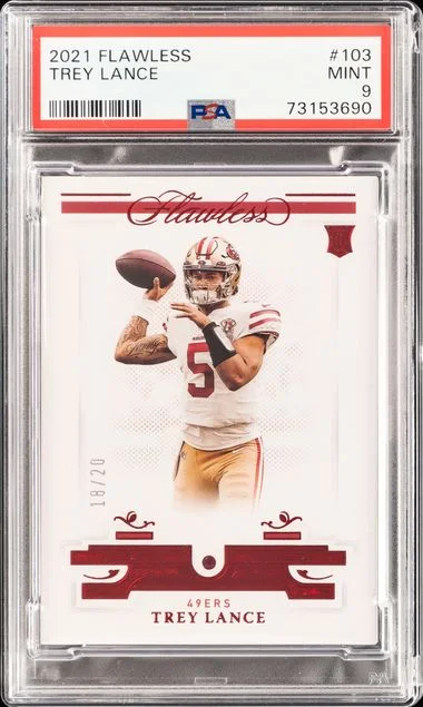 2021 Panini Flawless Trey Lance #103 card image
