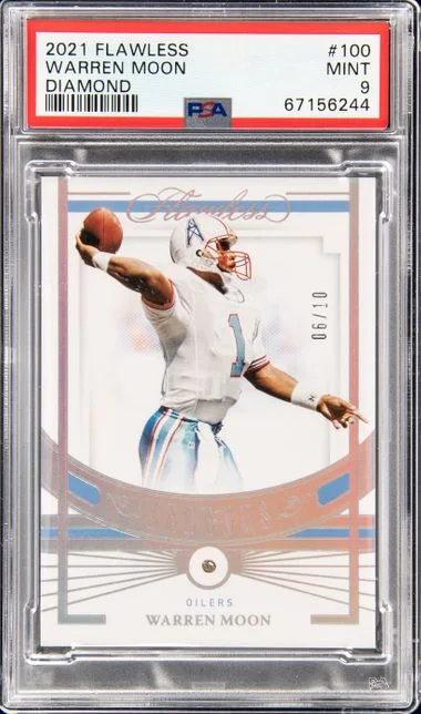 2021 Panini Flawless Warren Moon Diamond #100 card image
