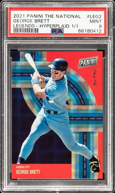 2021 Panini George Brett The National Legends Hyperplaid #LEG2 card image