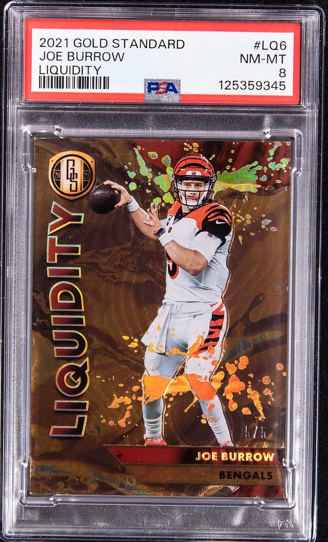 2021 Panini Gold Standard Joe Burrow Liquidity #LQ-6 card image