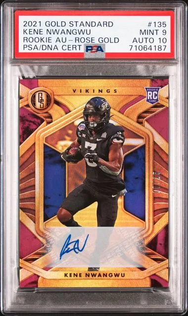 2021 Panini Gold Standard Kene Nwangwu Autographs-Rose Gold #135 card image