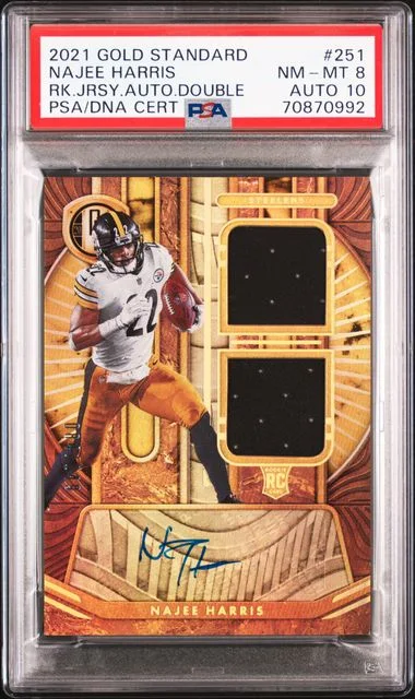 2021 Panini Gold Standard Najee Harris Jersey Autographs Double #251 card image