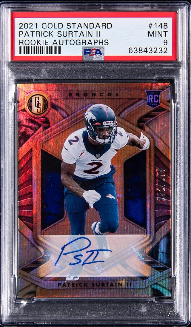 2021 Panini Gold Standard Patrick Surtain II Autograph #148 card image