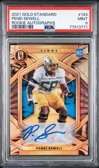 2021 Panini Gold Standard Penei Sewell Autograph #143 card image