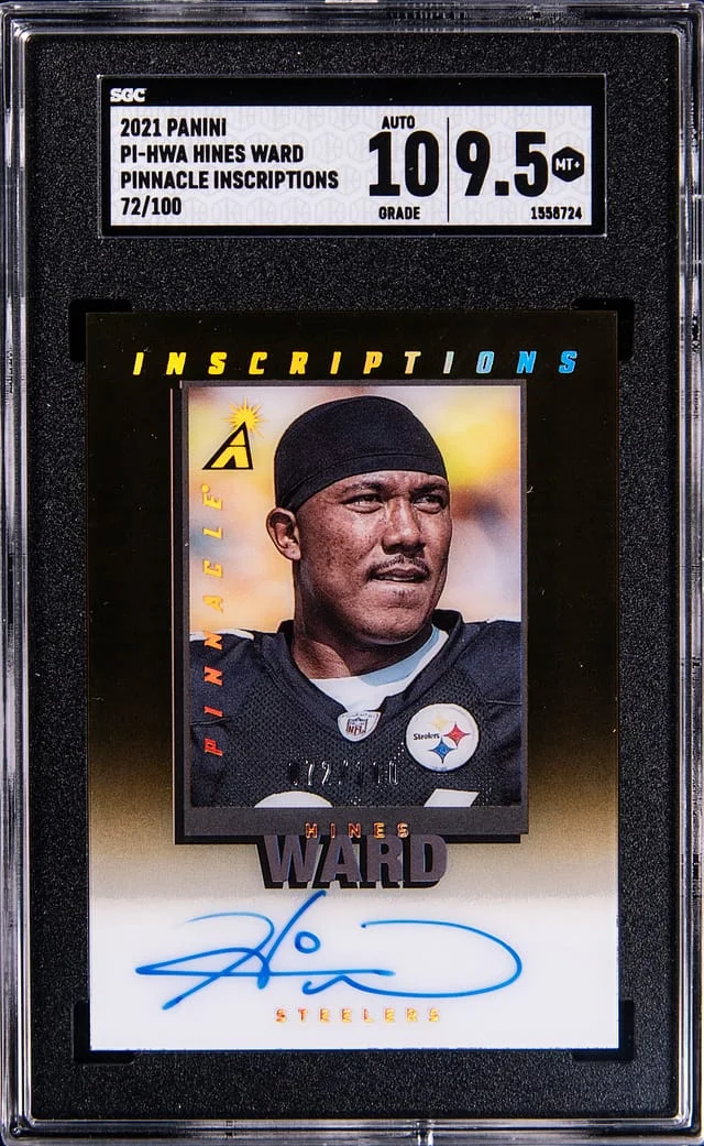 2021 Panini Hines Ward Pinnacle Inscriptions #PI-HWA card image