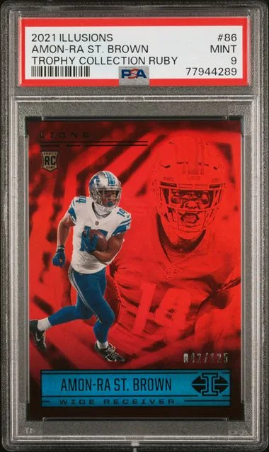 2021 Panini Illusions Amon-Ra St. Brown #86 card image