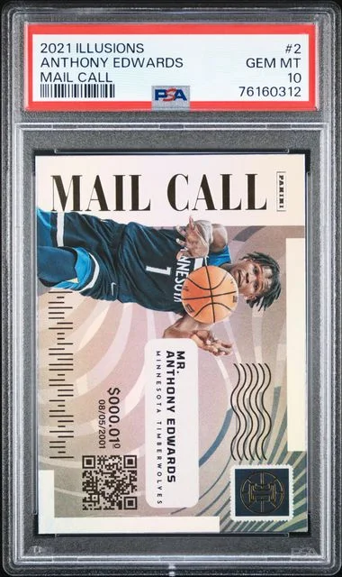 2021 Panini Illusions Anthony Edwards Mail Call #2 card image