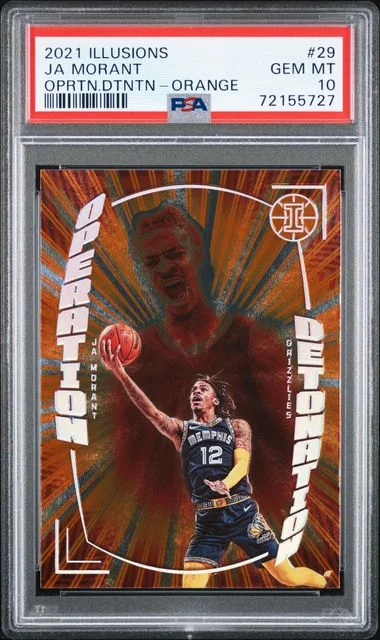 2021 Panini Illusions Ja Morant Operation Detonation Orange #29 card image