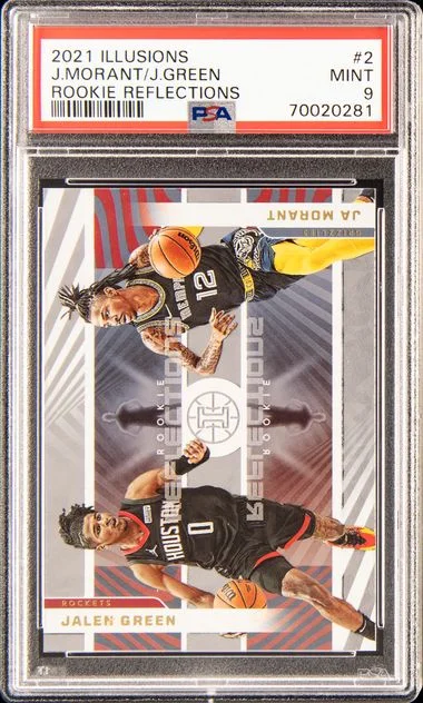 2021 Panini Illusions Ja Morant/Jalen Reflections #2 card image