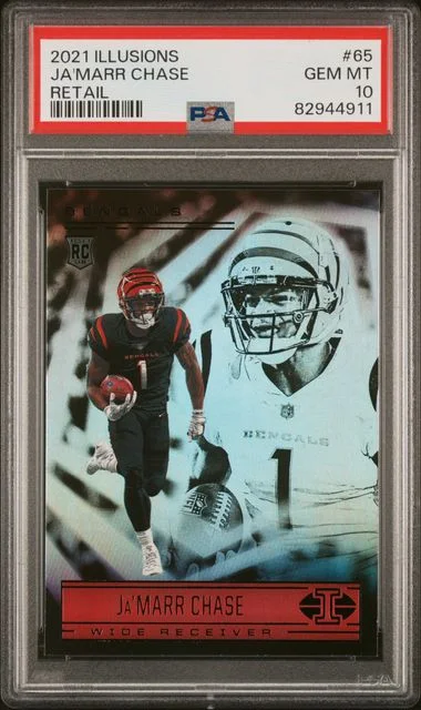2021 Panini Illusions Ja'Marr Chase Retail #65 card image