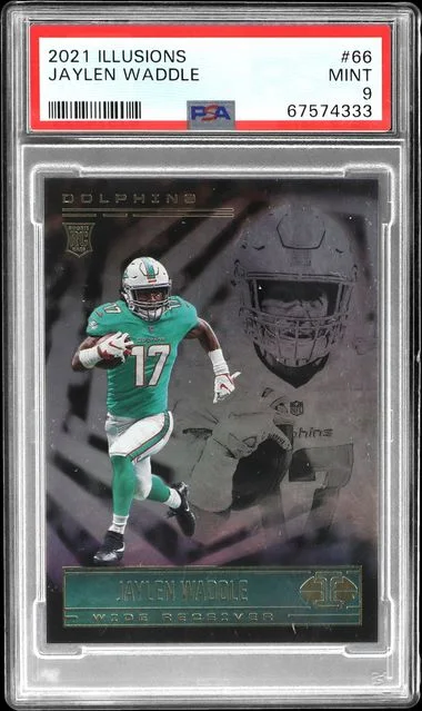 2021 Panini Illusions Jaylen Waddle #66 card image
