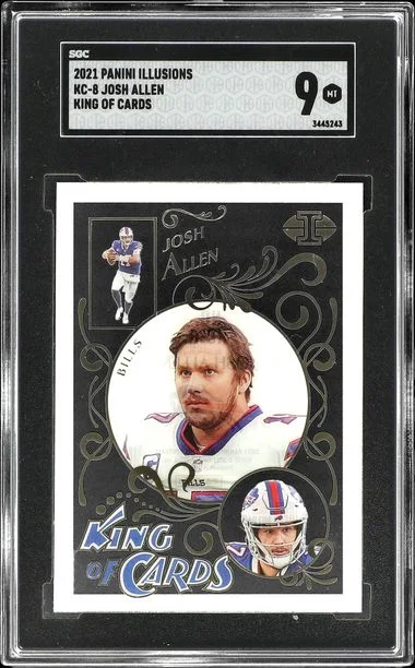 2021 Panini Illusions Josh Allen King Of Cards #KC-8 card image