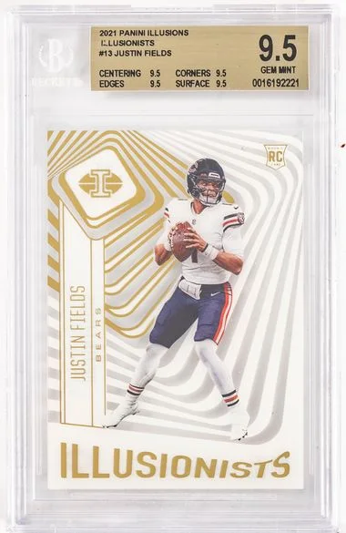 2021 Panini Illusions Justin Fields Illusionists #Ill13 card image