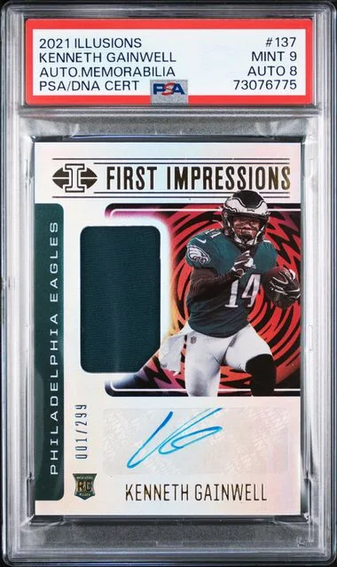 2021 Panini Illusions Kenneth Gainwell Autograph Memorabilia #137 card image