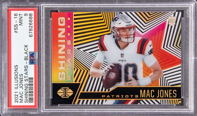 2021 Panini Illusions Mac Jones Shining Stars Black #SS-16 card image