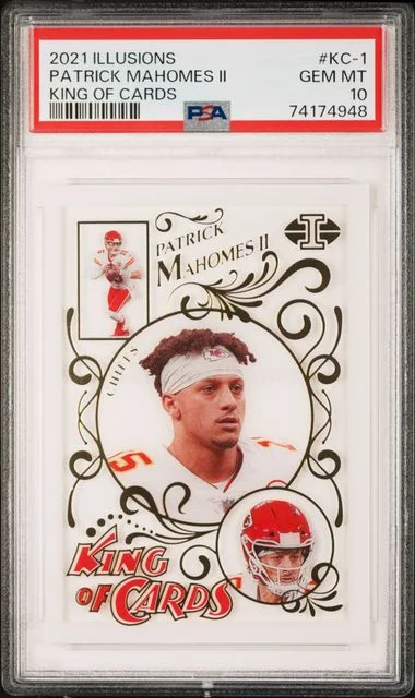 2021 Panini Illusions Patrick Mahomes II King Of Cards #Kc-1 card image