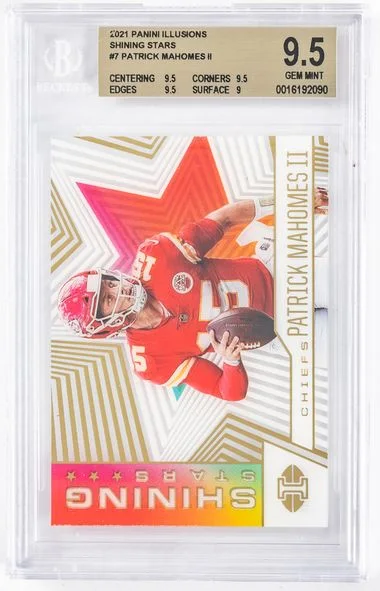 2021 Panini Illusions Patrick Mahomes II Shining Stars #Ss-7 card image