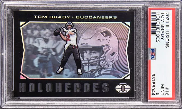 2021 Panini Illusions Tom Brady Holoheroes #16 card image