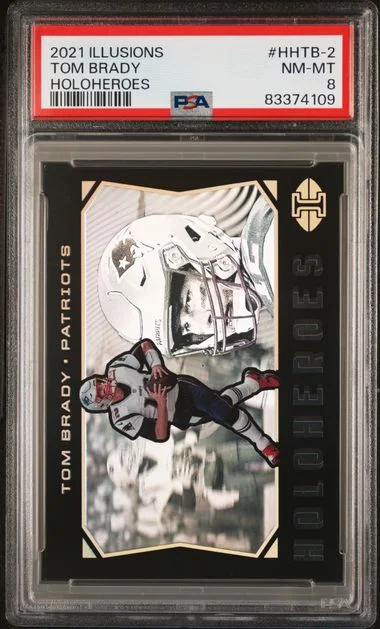 2021 Panini Illusions Tom Brady Holoheroes #HHTB-2 card image