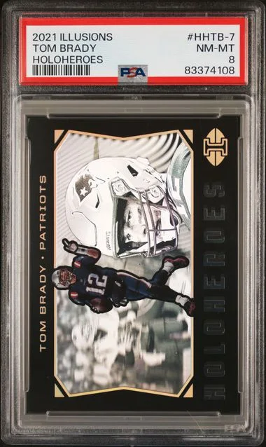 2021 Panini Illusions Tom Brady Holoheroes #HHTB-7 card image