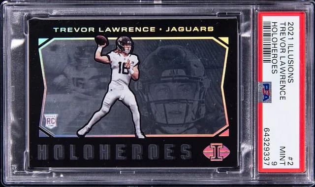 2021 Panini Illusions Trevor Lawrence Holoheroes # #HHTL-2 card image